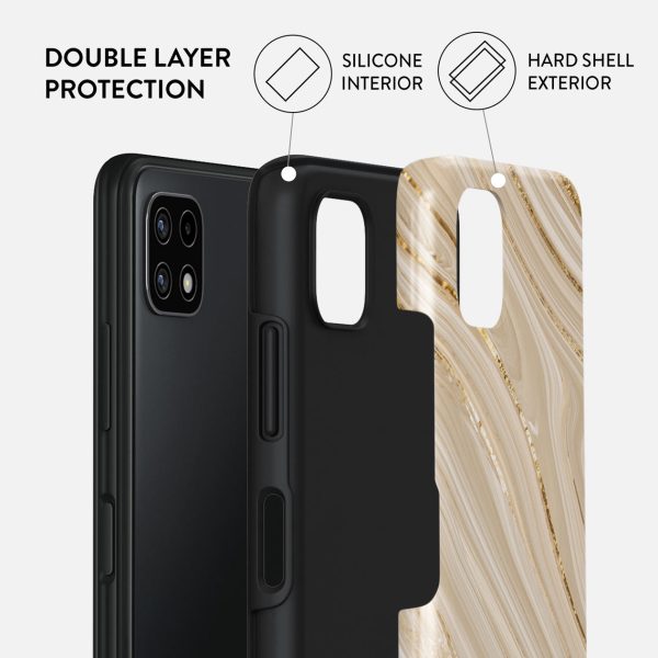 Full Glam - Beige Samsung Galaxy A22 5G Case Online now - Image 2