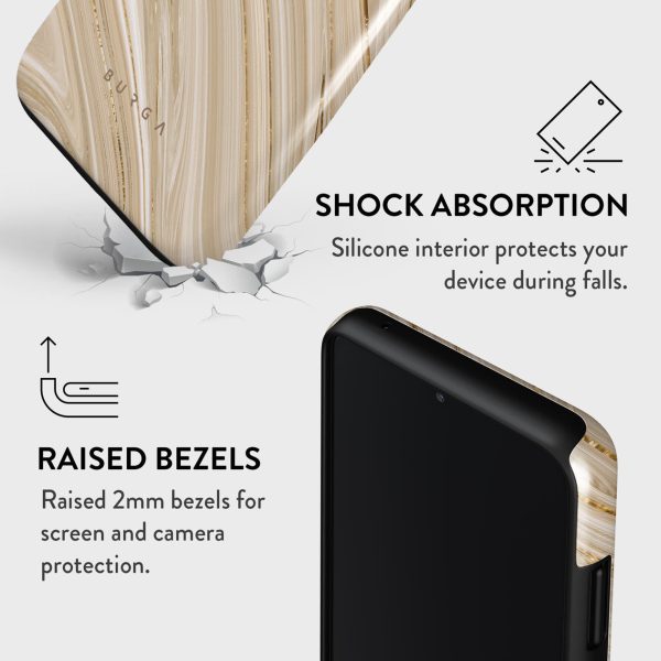Full Glam - Beige Samsung Galaxy A22 5G Case Online now - Image 4