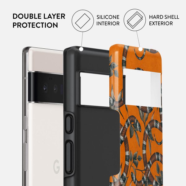 Bitter Apricot - Snake Google Pixel 6 Pro Case on Sale - Image 2