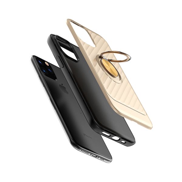 Reiko Apple iPhone 11 Pro Case with Ring Holder in Gold | MaxStrata Discount